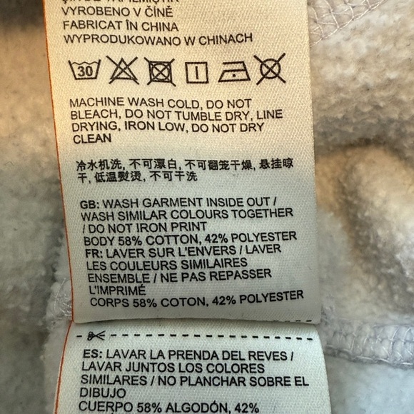 Super Dry gray hoodie sz M - Picture 3 of 4